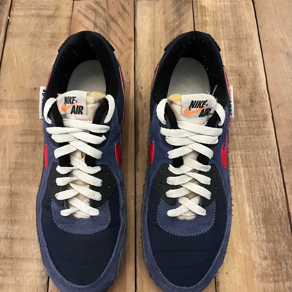 Nike Air Max 90 SE Running Club Royal Blue University Red. Size 10. (DC9336-400)